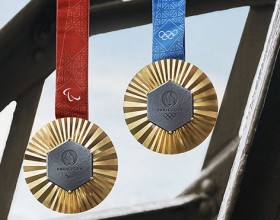Photo of an Olympic medal and a Paralympic medal