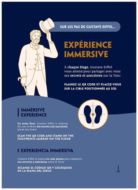 Promotional poster for immersive experiences