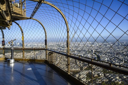 Eiffel Tower summit by day