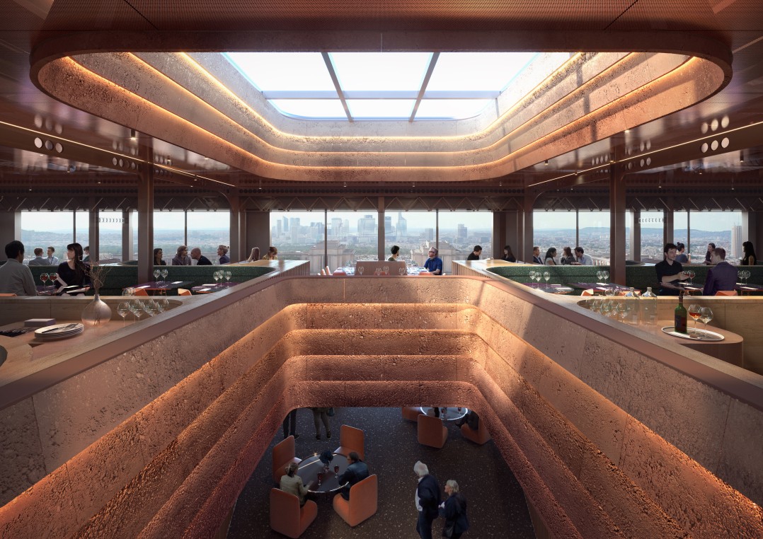 The future brasserie on the first floor