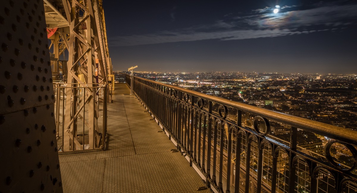 View from the second floor at night