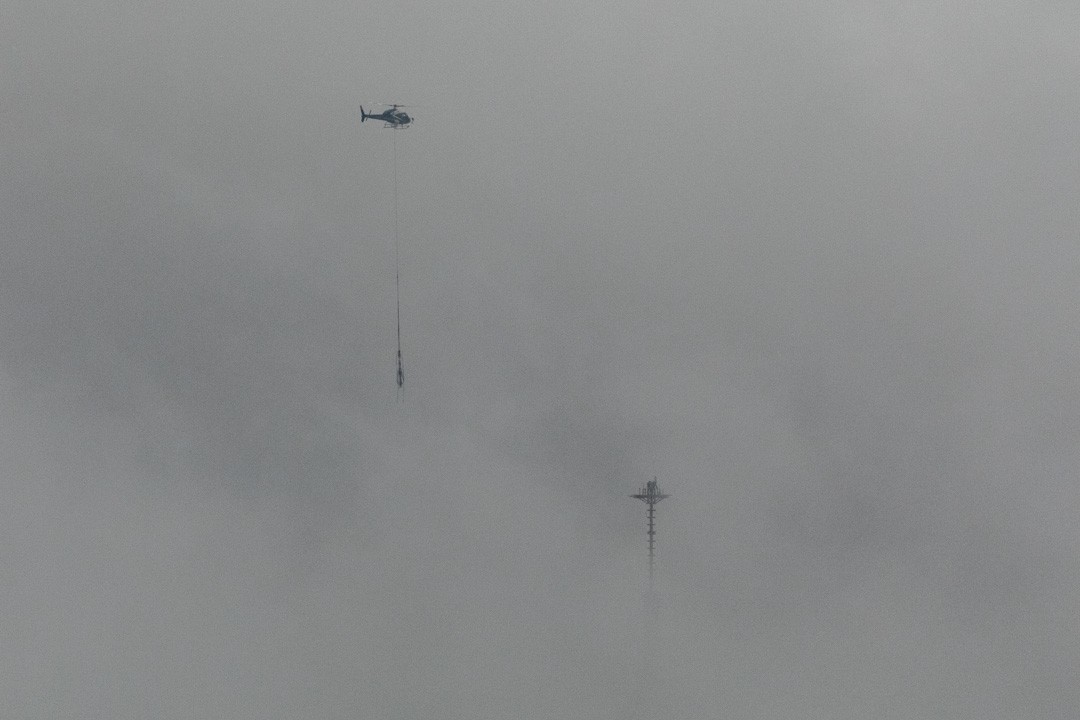 Installation of the TDF antenna