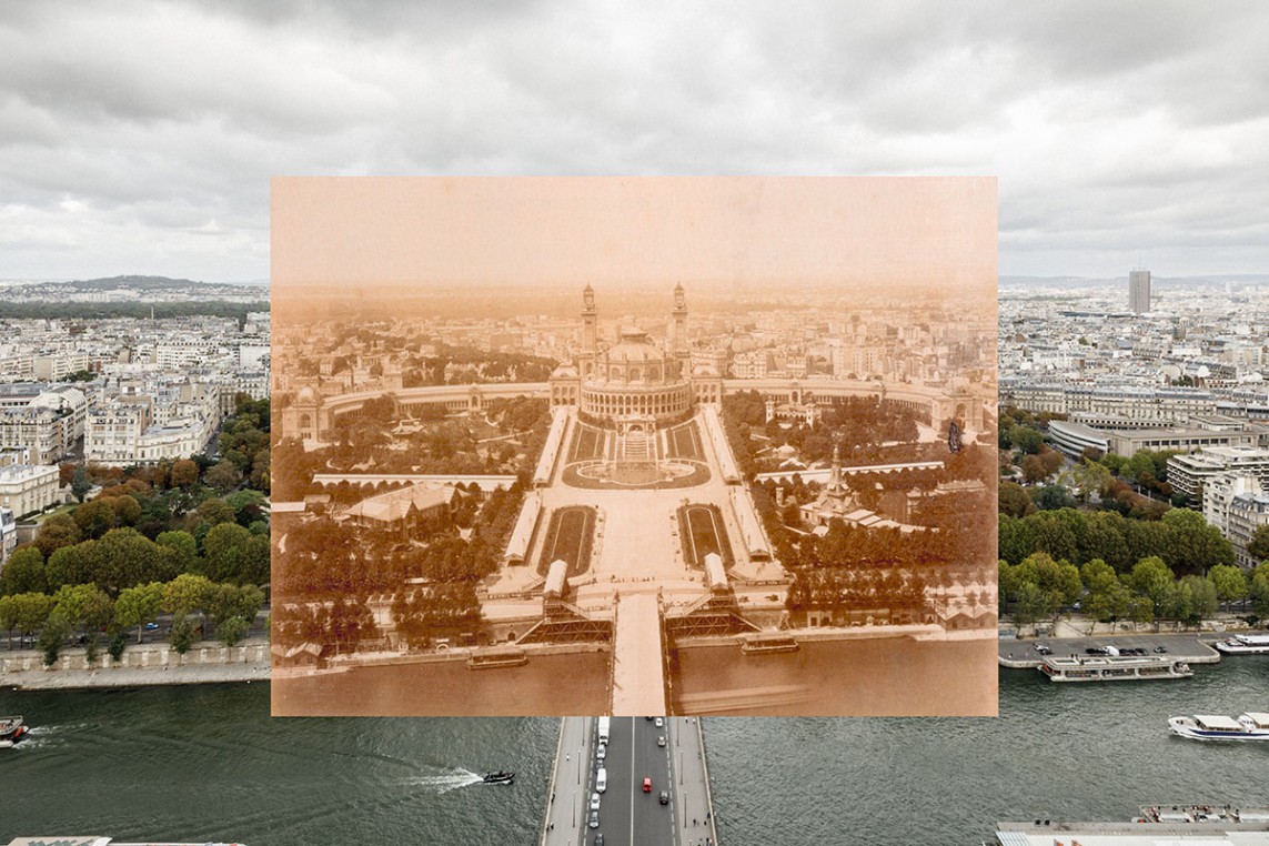 View from the second floor of the Eiffel Tower